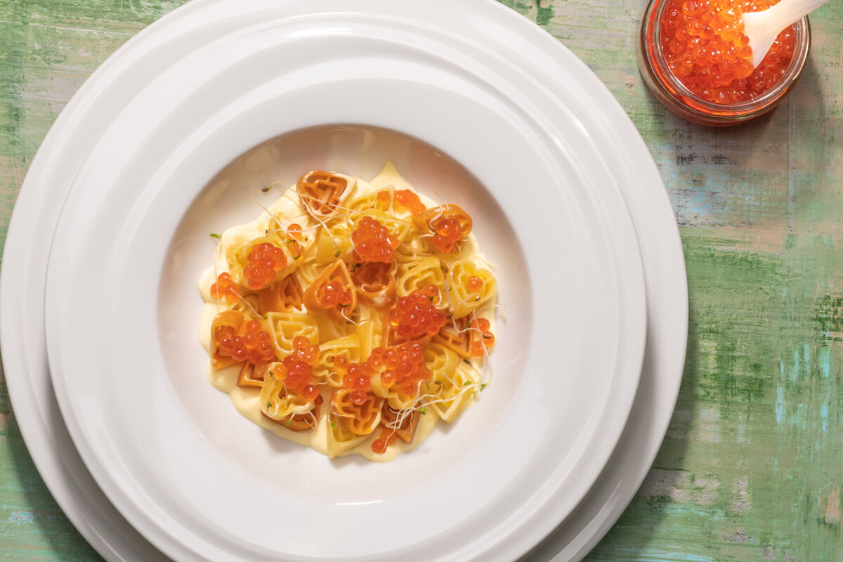 PASTA WITH CAVIAR