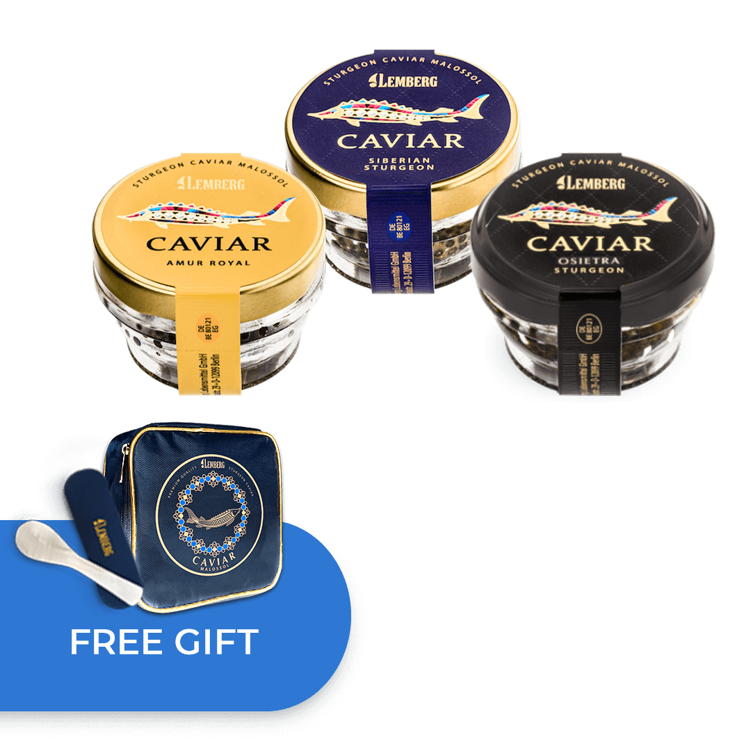 3 prelibatezze di caviale, 3х30g