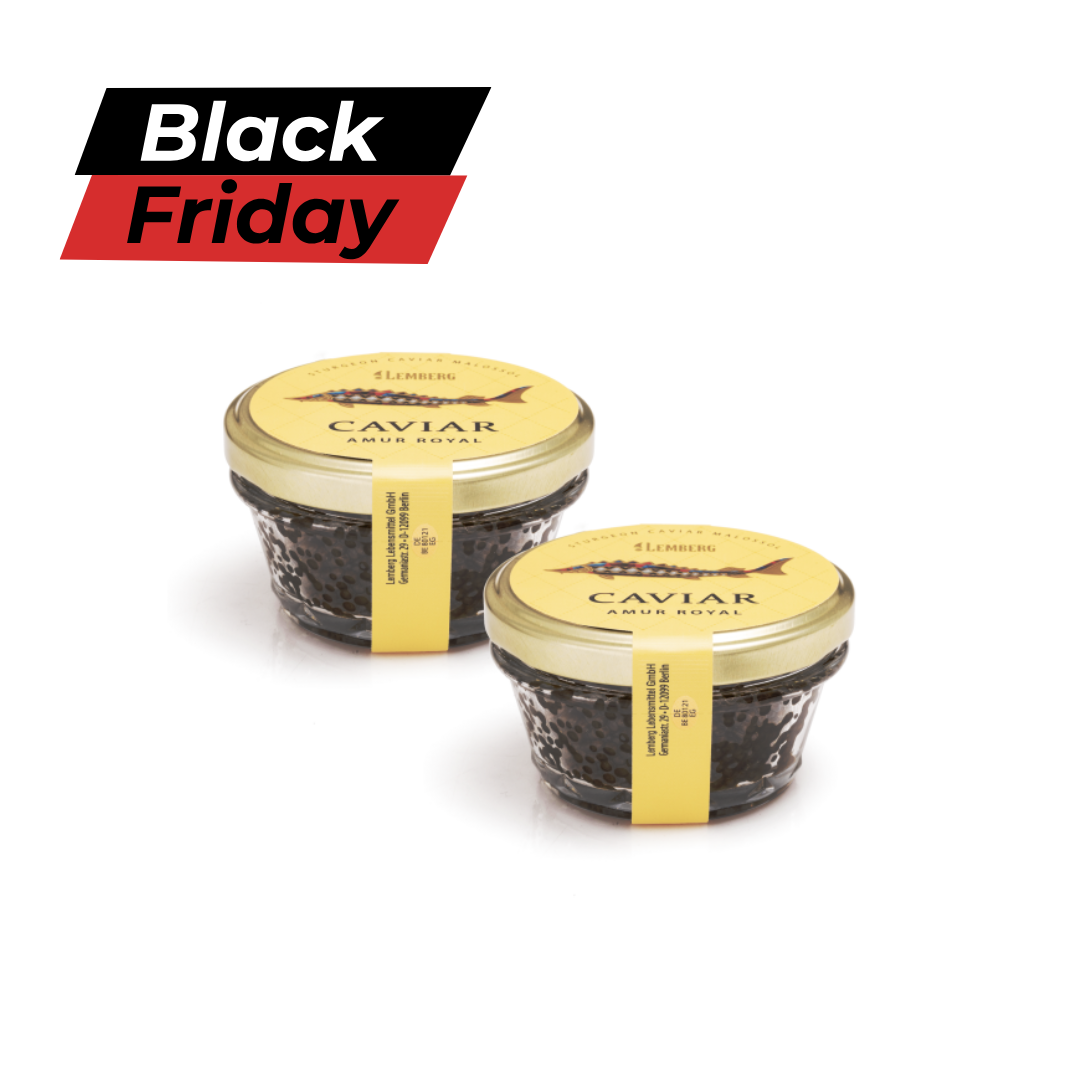 Caviale di storione AMUR ROYAL, 2 x 100g