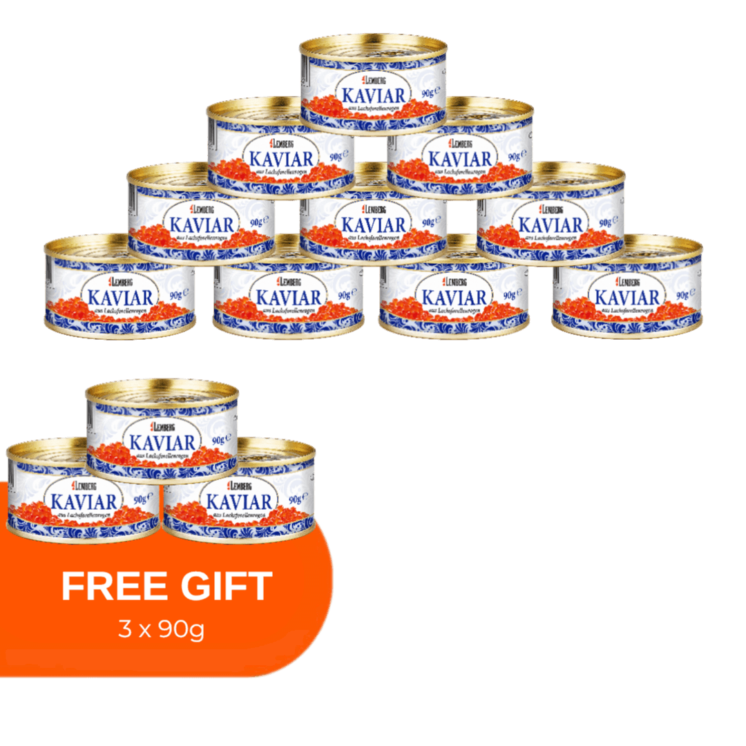 Caviale di trota salmonata, 10+3, 90 g