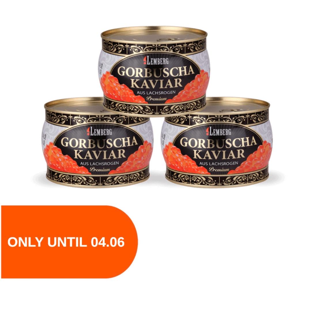 Uova di salmone rosa PREMIUM, 3 x 400g