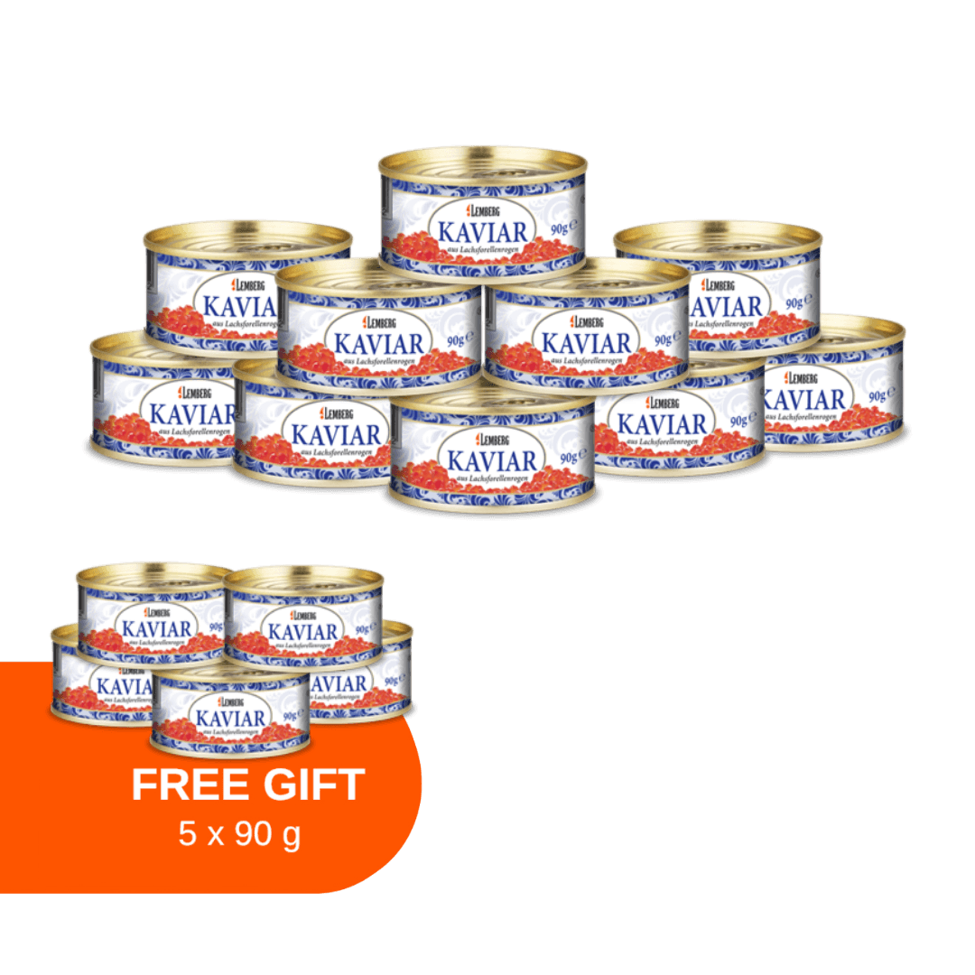 Uova di Trota Salmonata, 10+5 x 90g