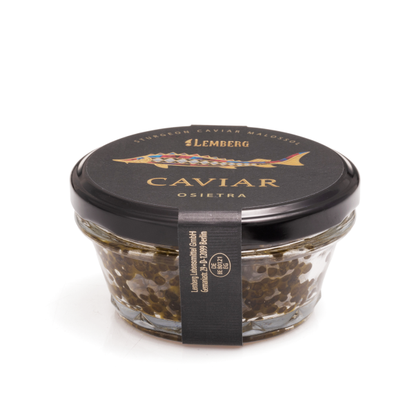 Caviale di storione OSIETRA, senza conservanti, pastorizzato, 100 g