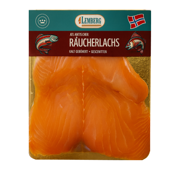 Salmone norvegese, affumicato a freddo, affettato, 100 g